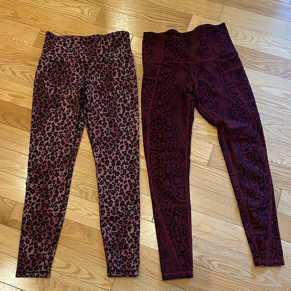 Leopard and Snake Print yoga pants
